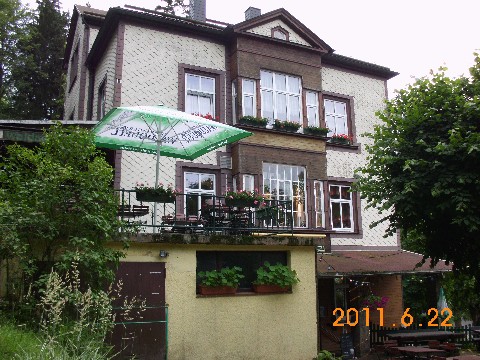 Urlaub in Thringen 06.2011 Bild 1 Cafe  Friedrichrhoda